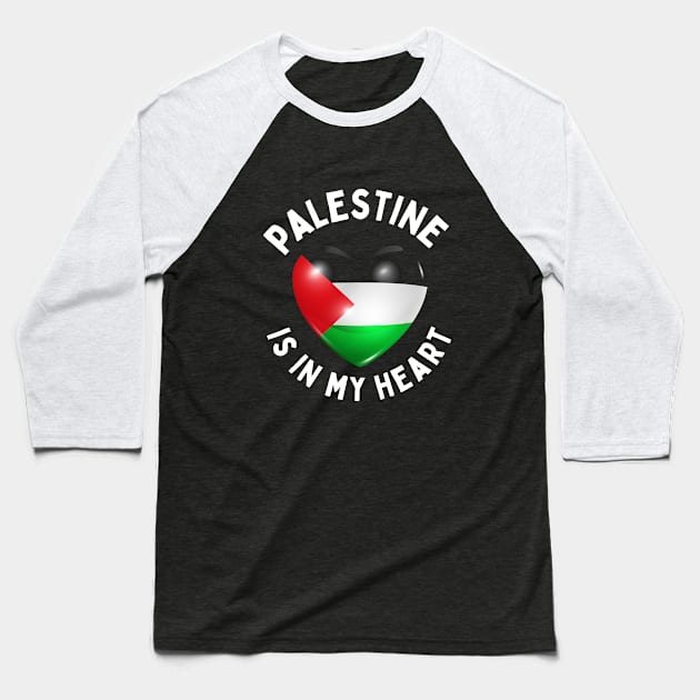 I Heart Palestine Peace BLM War Peace Gaza Under Attack Jerusalem Palestina Palestinian Lives Matter Save Palestine Arab Save Gaza Zionist Zionism Baseball T-Shirt by EpsilonEridani